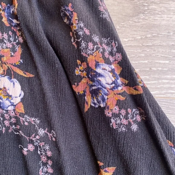 Free People S  Tree Swing Tank Top Tunic Dress Sleeveless Keyhole Raven Black. - Picture 13 of 15